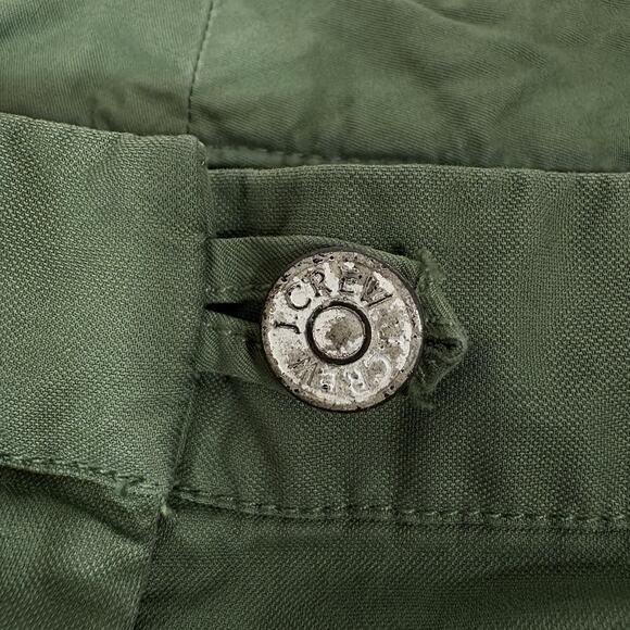 J Crew Weathered Olive Green City Fit Broken In Chino Classic Twill Shorts Sz 10 - Picture 3 of 11